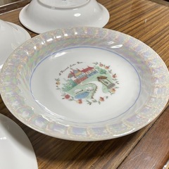 【未使用品】TD FINE CHINA パール加工プレート　5枚セットの画像