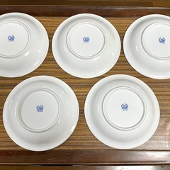 【未使用品】TD FINE CHINA パール加工プレート　5枚セットの画像