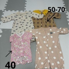 新生児服　まとめ売り　女の子　40-60サイズの画像