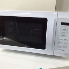 (2/21受渡済)JT9961【IRISOHYAMA/アイリスオーヤマ 電子レンジ】美品 2023年製 KMB-F186-W 家電 キッチン フラットテーブル 横開き