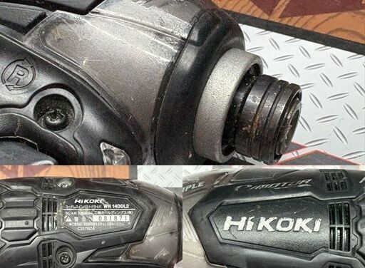 値下げしました！【中古】ハイコーキ HiKOKI WH14DDL2 コードレスインパクトドライバ バッテリー×2・充電器付き