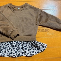 冬服SALE！　ヒョウ柄長袖ワンピース