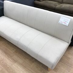 ★ジモティ割あり★  ソファーベッド クリーム H73×W179...