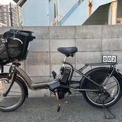 電動アシスト自転車 チャイルドシート付き グレー