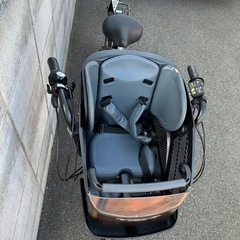 電動アシスト自転車 チャイルドシート付き グレー