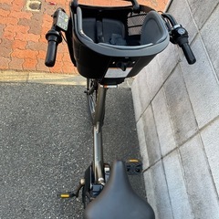 電動アシスト自転車 チャイルドシート付き グレー
