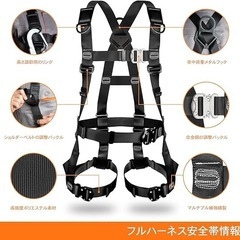 ①フルハーネス安全帯 新規格 安全帯 フルハーネス 2丁掛けフルハーネス安全帯の画像
