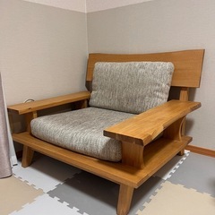 1/18まで！【最終値下げ！美品】　1人用布張りソファ　ニトリ