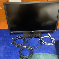 LG製　4Kモニター 27MU67-B 各種ケーブルセット