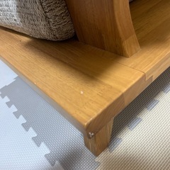 1/18まで！【最終値下げ！美品】　1人用布張りソファ　ニトリの画像