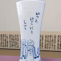 地蔵　花瓶　砥部焼の画像