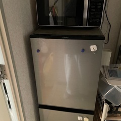 冷蔵庫と電子レンジのセット