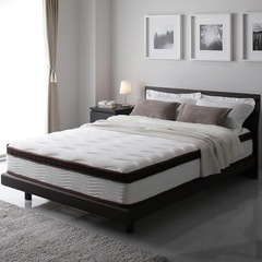 セミシングルマットレス+無印良品洗いざらしボックスシーツ2種+ベ...