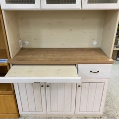 【愛品館 江戸川店 】3枚スイング扉 キッチンボード 大川家具の画像