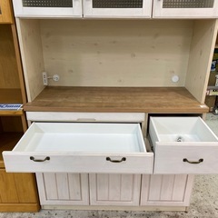 【愛品館 江戸川店 】3枚スイング扉 キッチンボード 大川家具の画像