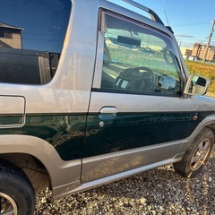 パジェロミニ 　　ターボ　４ＷＤ　メッキバンパー　サイドアンダーミラー　メッキ多数　　純正アルミホイール　１５インチアルミ （検7.8）の画像