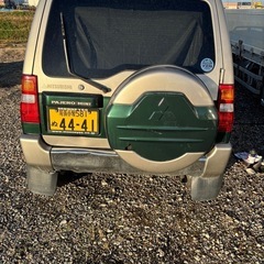 パジェロミニ 　　ターボ　４ＷＤ　メッキバンパー　サイドアンダーミラー　メッキ多数　　純正アルミホイール　１５インチアルミ （検7.8）の画像