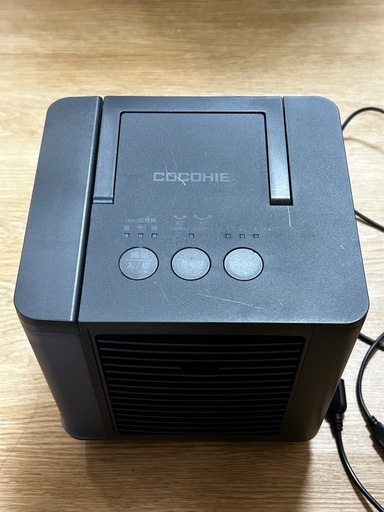 ◎稼働/良品◎ショップジャパン 冷風扇 COCOHIE ここひえ 卓上扇風機 ミニクーラー 黒