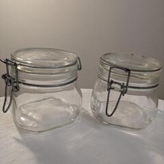 ガラス保存瓶 2個セット