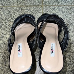 在庫処分　ヒール　サンダル　レディース　の画像