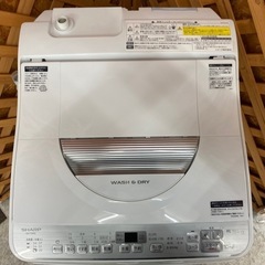 【愛品館江戸川店】保証充実　シャープ　2019年製　5.5kg全自動洗濯乾燥機　ES-TX5C-Sの画像