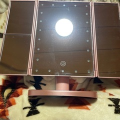 鏡 見開き ピンクの画像