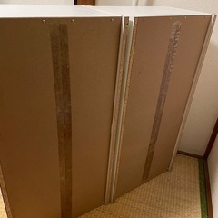 IKEA カラーボックスx2 収納ケース白x3 ブラウンx3 セット
の画像