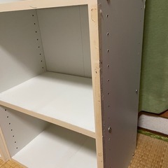 IKEA カラーボックスx2 収納ケース白x3 ブラウンx3 セット
の画像