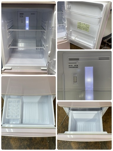 R239 ☀️ SHARP ２ドア冷蔵庫（137L つけかえドア）16年製 SJ-14E3 ⭐ 動作確認済 ⭐ クリーニング済