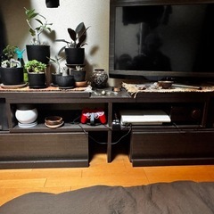 木目調　ダークブラウン　テレビ台