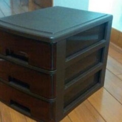 小物収納 brownの画像