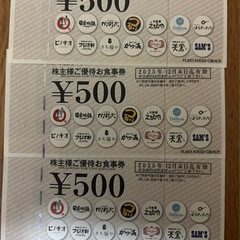 神宮寺と野々市のまいどおおきに食堂で使える優待券１５００円分②
