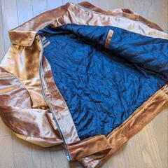 THE CUSTOM JACKETS ベロア生地 シングルライダース Lサイズの画像