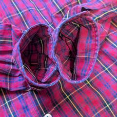 Green label relaxingボタンダウンチェックシャツ(S)の画像