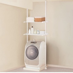 【無償・引取のみ】ニトリ/つっぱり洗濯機ラックの画像