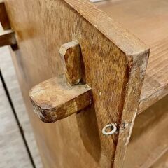 【武蔵小山店】  古書棚 本棚　ブックシェルフ　シェルフ　古書棚　昭和　レトロ　ビンテージ　大きい　什器　店舗　ラック　杉　無垢　日本製　希少　検　くさび　楔の画像