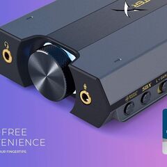 Creative Sound BlasterX G6 ポータブル ハイレゾ対応 ゲーミング USB DAC PC PS4 Switch SBX-G6 ブラックの画像