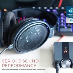 Creative Sound BlasterX G6 ポータブル ハイレゾ対応 ゲーミング USB DAC PC PS4 Switch SBX-G6 ブラックの画像
