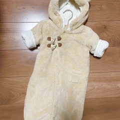 ☆petit main☆プティマイン　くま耳ジャンプスーツ　50〜70の画像