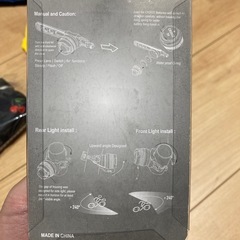 新品未使用　自転車ライトの画像