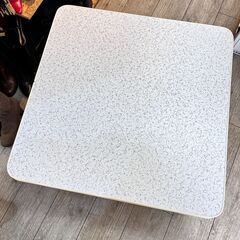 東芝 こたつ ローテーブル 2wayリバーシブル天板 幅75cm 正方形 木目調天板 白 ホワイト★買取帝国 志木店の画像