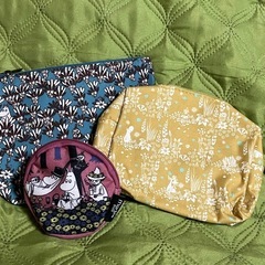 ムーミン×マーブルシュッドのカラフルポーチ3点セット♪