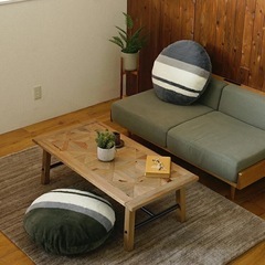 新品　未使用　ラウンドクッション イルミ/IRUMI （直径 約60cm）の画像
