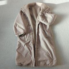 【CIAOPANIC TYPY】リバーシブル ボア ロングコート ベージュの画像