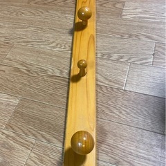 壁掛けフック　木目の画像