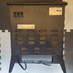 炉型ファンヒーター 2段階切替 電気暖炉の画像
