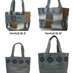 新品　未使用　バッグ　Vento9 デニムトートバッグの画像