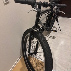 クロスバイク 自転車26 FAT CROSS ブラックの画像