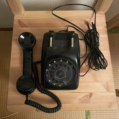 黒電話　動作未確認　インテリアとしての画像