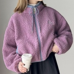 もこもこボアブルゾンジャンバーアウター洗濯のみの画像